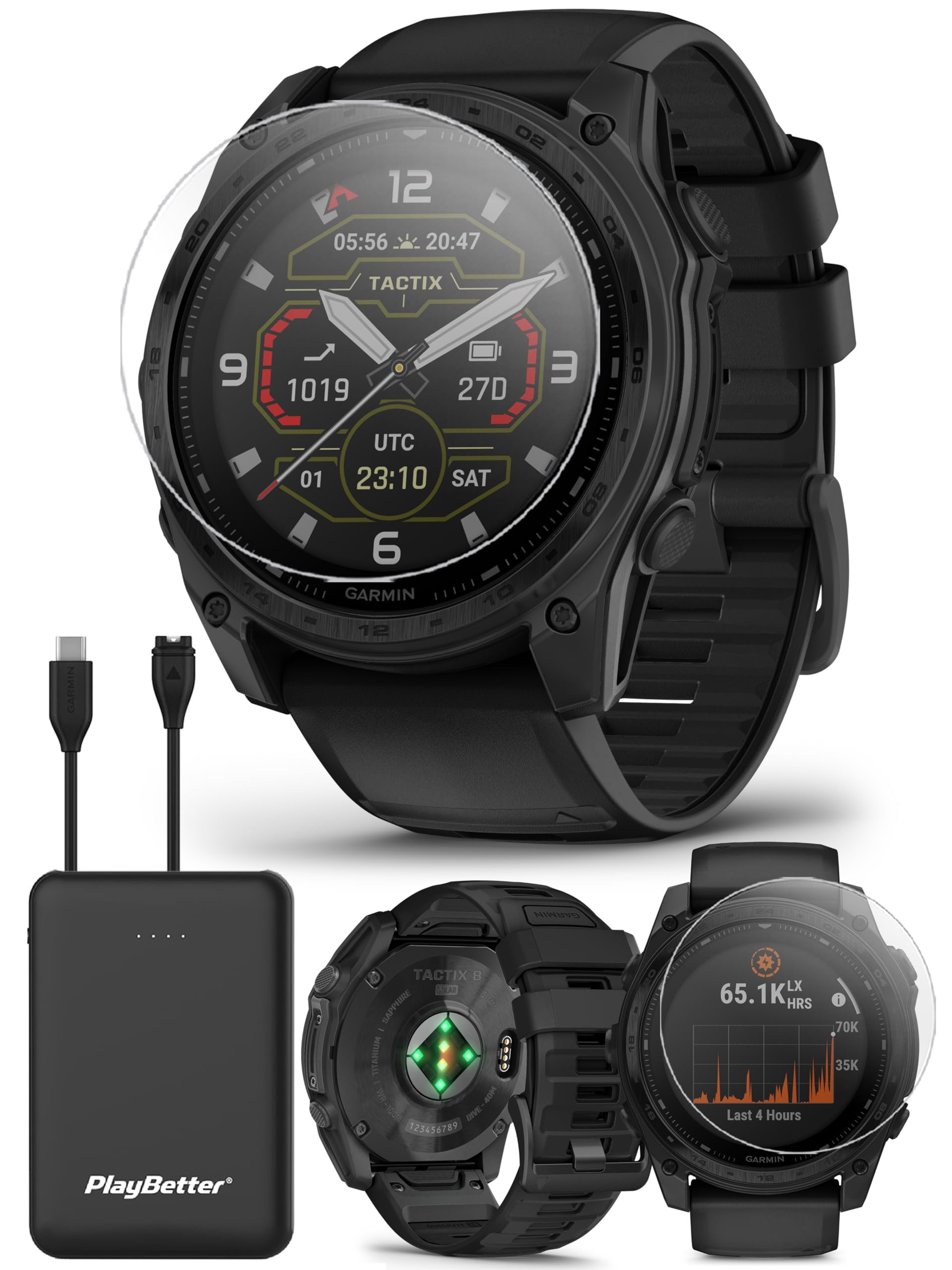 Amazon.com: Garmin tactix 8 Solar (51mm) Premium Tactical GPS